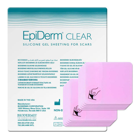 Biodermis Epi-Derm TNT Silicone Scar Patches, Effective for Old & New Scars, Easily Cut to Size Patches, Thinner & More Comforta
