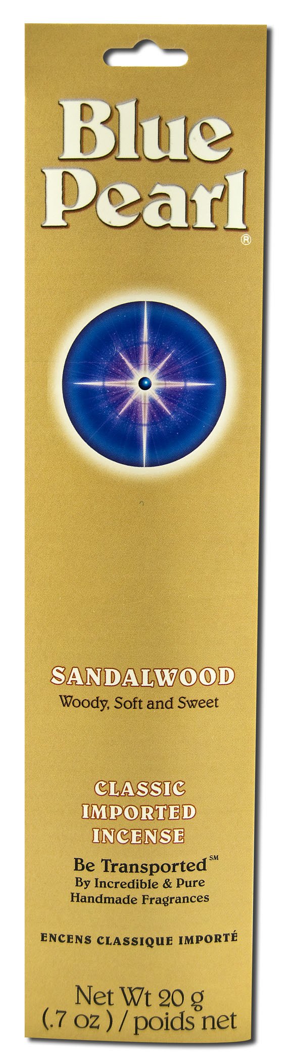 Blue Pearl Classic Fragrance Incense, Sandalwood, 20 Gram