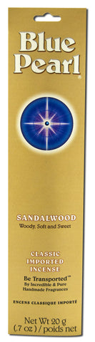 Blue Pearl Classic Fragrance Incense, Sandalwood, 20 Gram