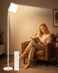 MirthSip 12000 Lux Full Spectrum Light Therapy Lamp, 4 in 1 Mount, Timer