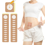 72Pcs Castor Oil Pack Wrap, Organic Cotton Castor Oil Patches for Belly Button, Disposable Self-Adhesive Pads, Portable Anti Lea