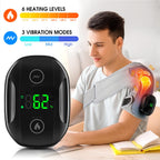 YUANBO Heated Shoulder Wrap Massager Cordless Electric Shoulder Heating Pad for Neck with Massage 3 Heat & Vibration