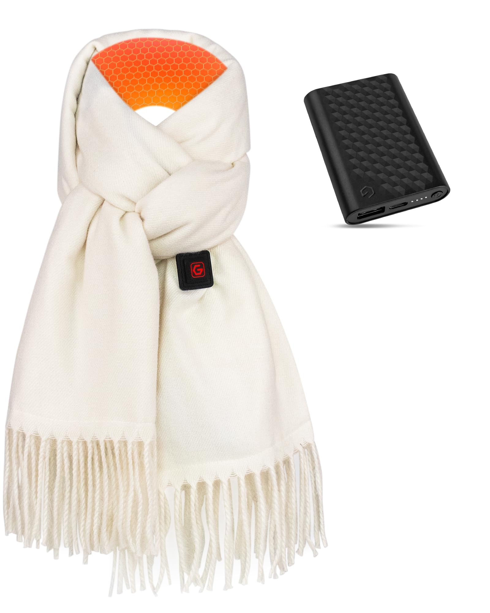 Genovega Heated Scarf Shawl Wraps for Women Portable Rechargeable Christmas Birthday Unique Idea Gifts for Mom Sister Wife Girlf
