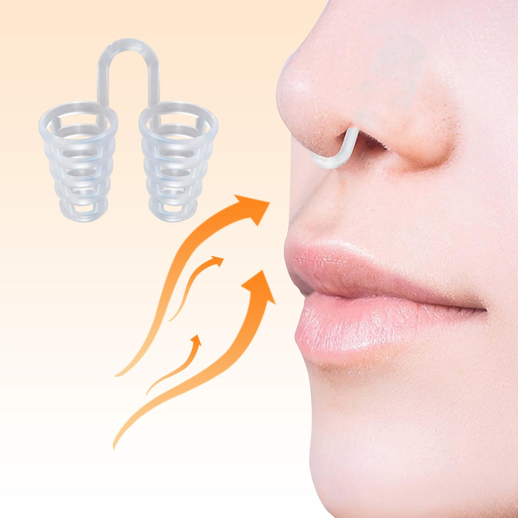 Nose Vent Sinus Relief Dilator (Pack of 12 Large Size) Hard Silicone Vents - A Simple Solution for Nasal Snorers - Reusable Snor