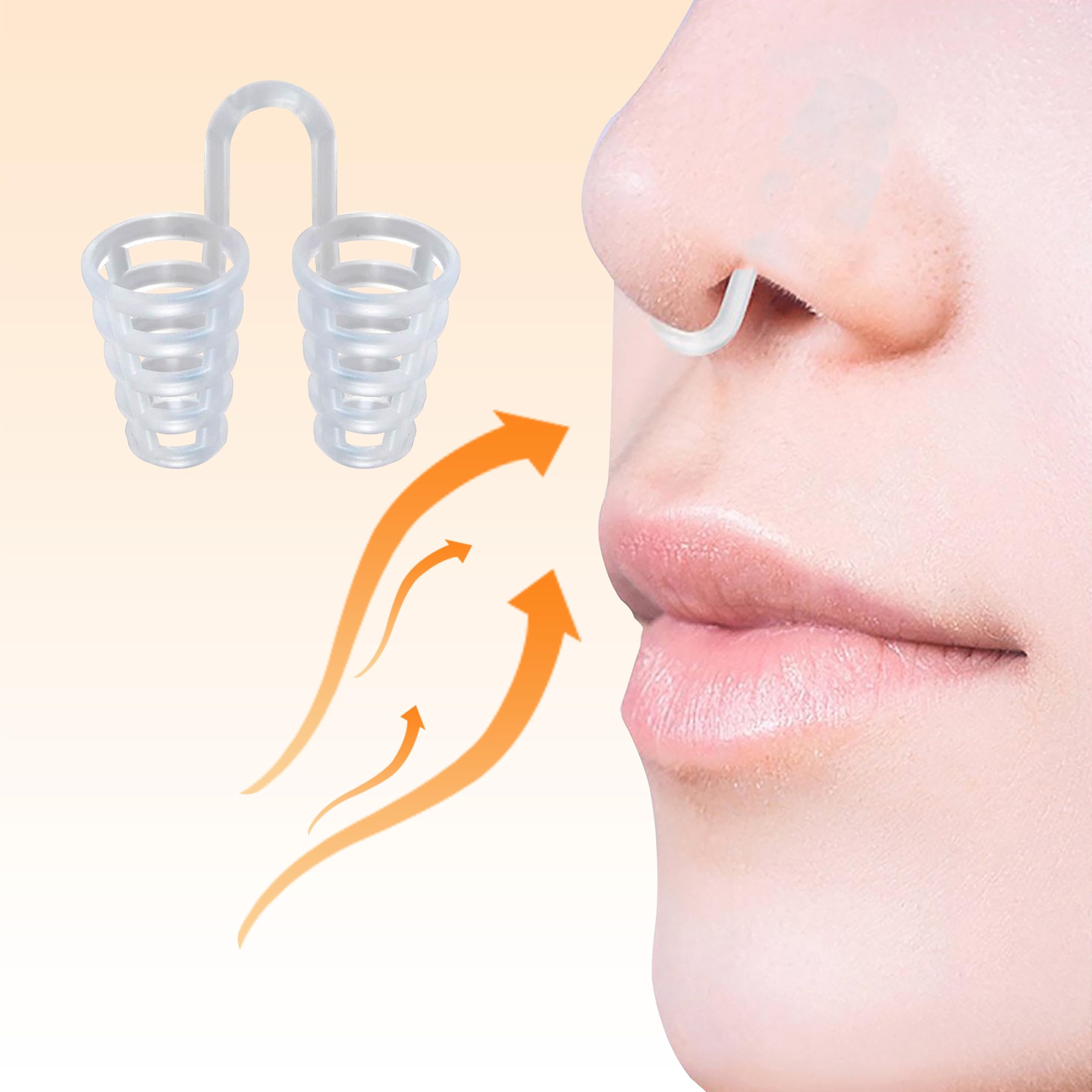 Nose Vent Sinus Relief Dilator (Pack of 12 Large Size) Hard Silicone Vents - A Simple Solution for Nasal Snorers - Reusable Snor