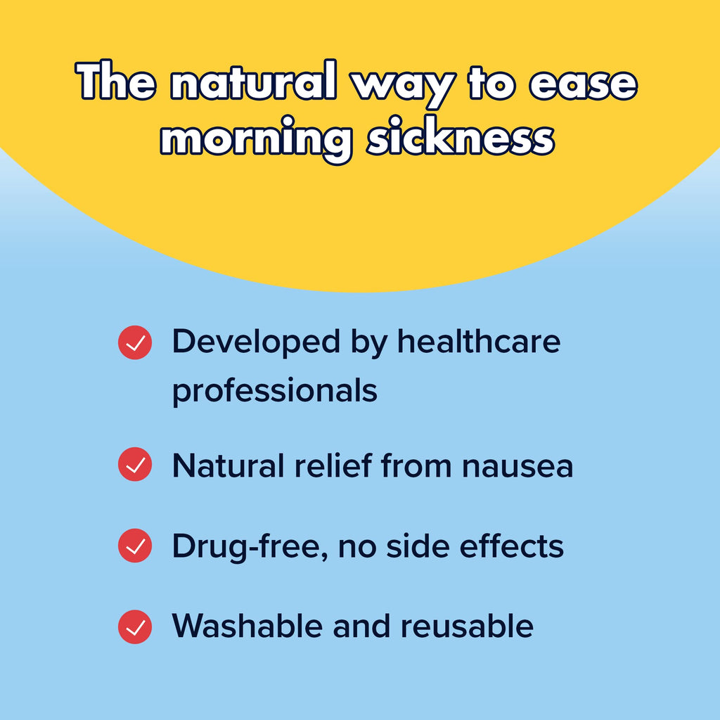 Preggie Anti-Nausea Wristbands - Morning Sickness Relief - Clinically Tested Nausea Relief Aid - Pregnancy Nausea Relief - Acupr