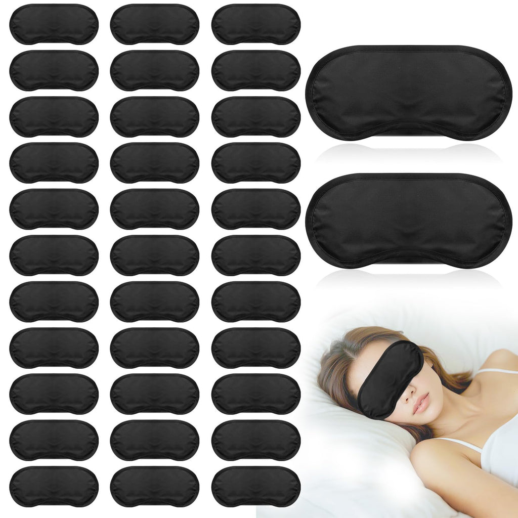 40 Pcs Eye Mask Sleep Masks Bulk Blindfolds for Team Building Party Games with Nose Pad and Adjustable Strap for Women Men 4 Lay