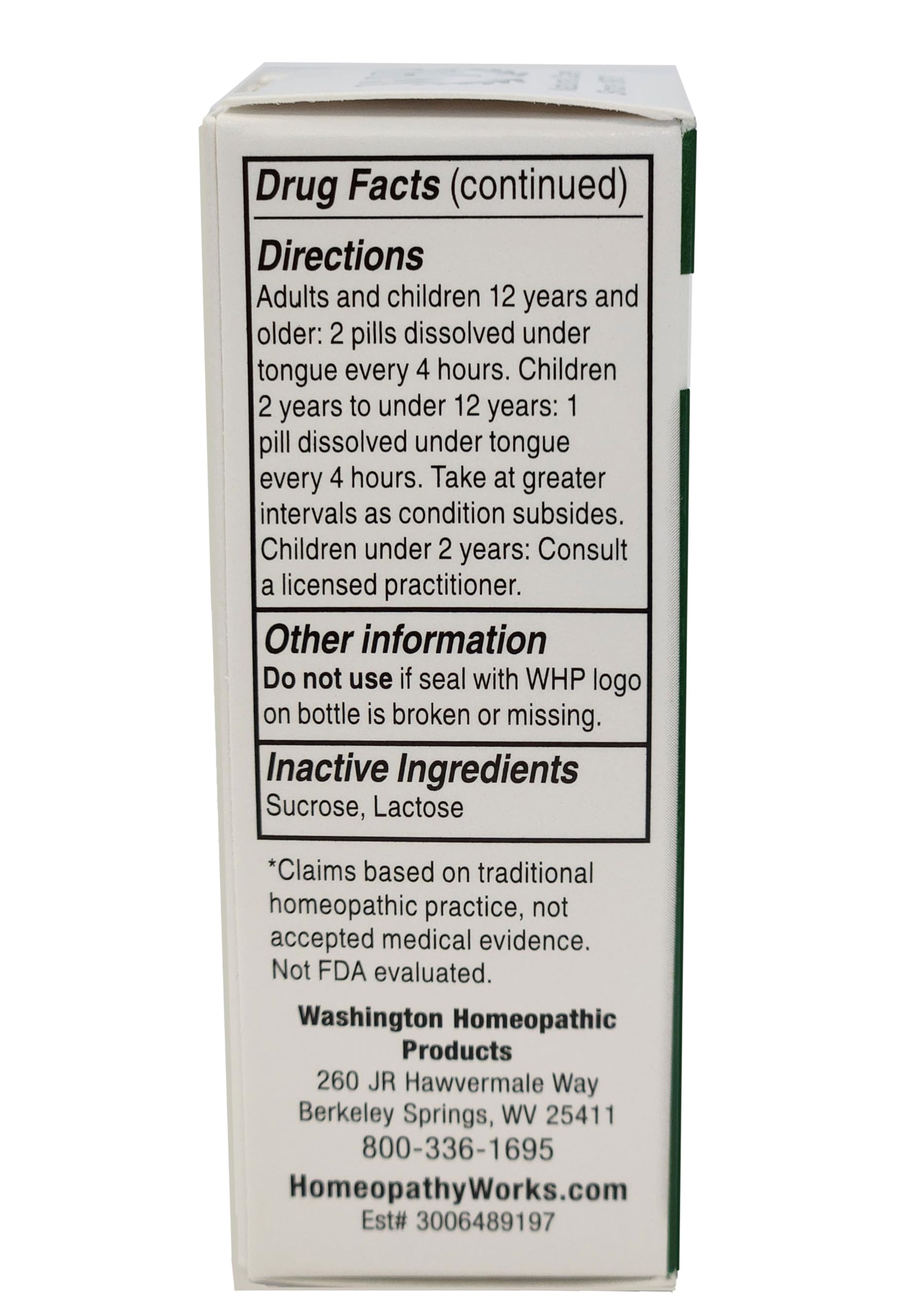Washington Homeopathic Products WHP Poison Ivy. an Effective, All-Natural Solution for The Itching, Blistering Rash of Poison Iv