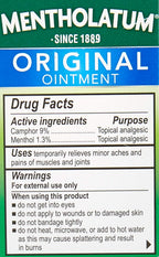 Mentholatum Ointment Jar 1 oz (Pack of 6)