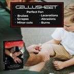 Celluheal Cellusheet Wound Care Collagen Dressing - 5 Pack 2x2 Inch (2x2 Inch Sheet)