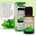 Natures Answer 100% Pure Organic Essential Oil, 0.5-Ounce, Spearmint