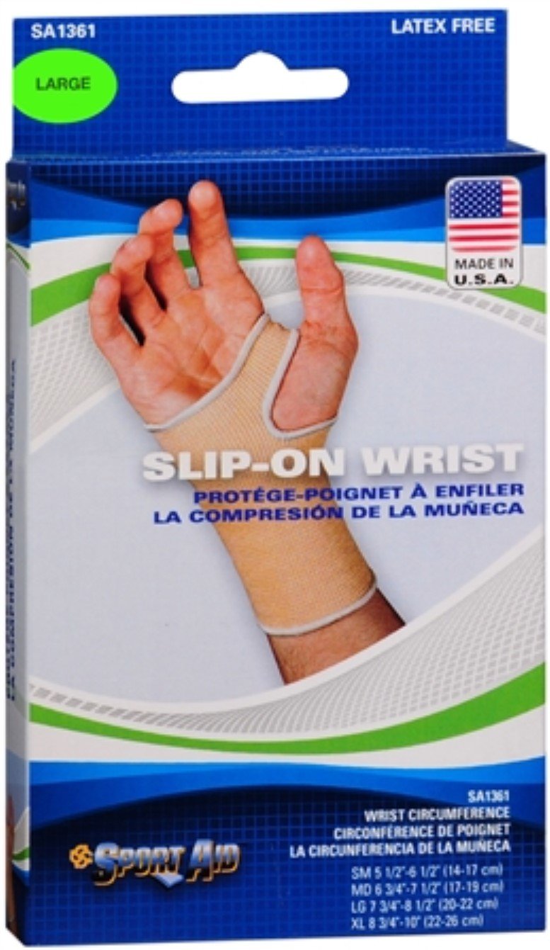 Sport Aid Slip-On Wrist Support LG 1 Each (Pack of 2)