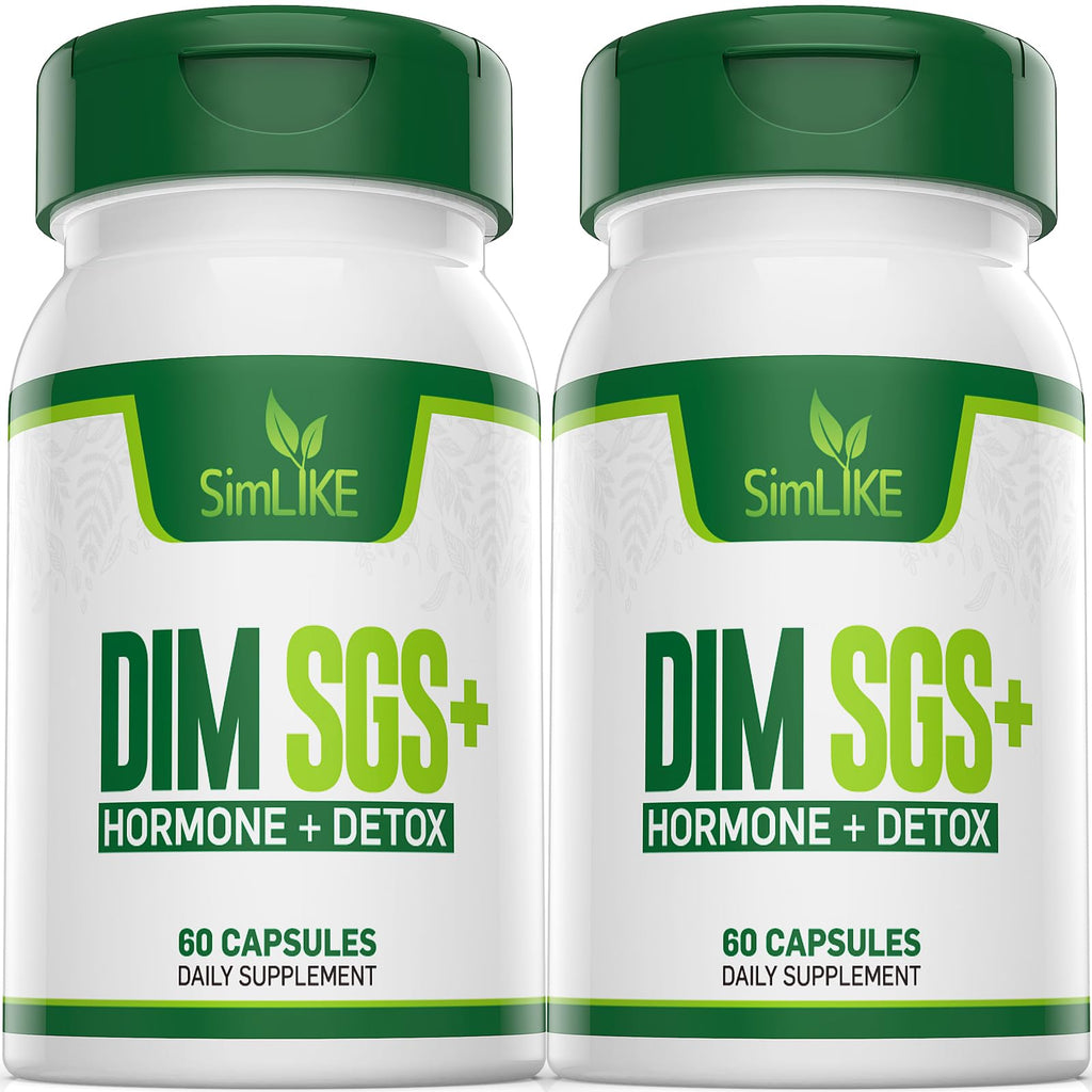 Simlike DIM SGS + - Hormone + Detox,Encourages Normal Estrogen Metabolism,Hormone Balance, Hormonal Acne Supplements, Menopause 