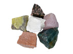 Crystals for Love Manifestation, Set of 6 Rose Quartz, Rhodonite, Peach Moonstone, Serpentine, Scolecite and Moss Agate Healing