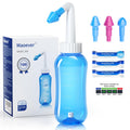 MAOEVER Neti Pot Sinus Rinse Bottle with 100 Nasal Wash Salt Packets Nose Wash Cleaner Pressure Rinse Nasal Irrigation for Adult