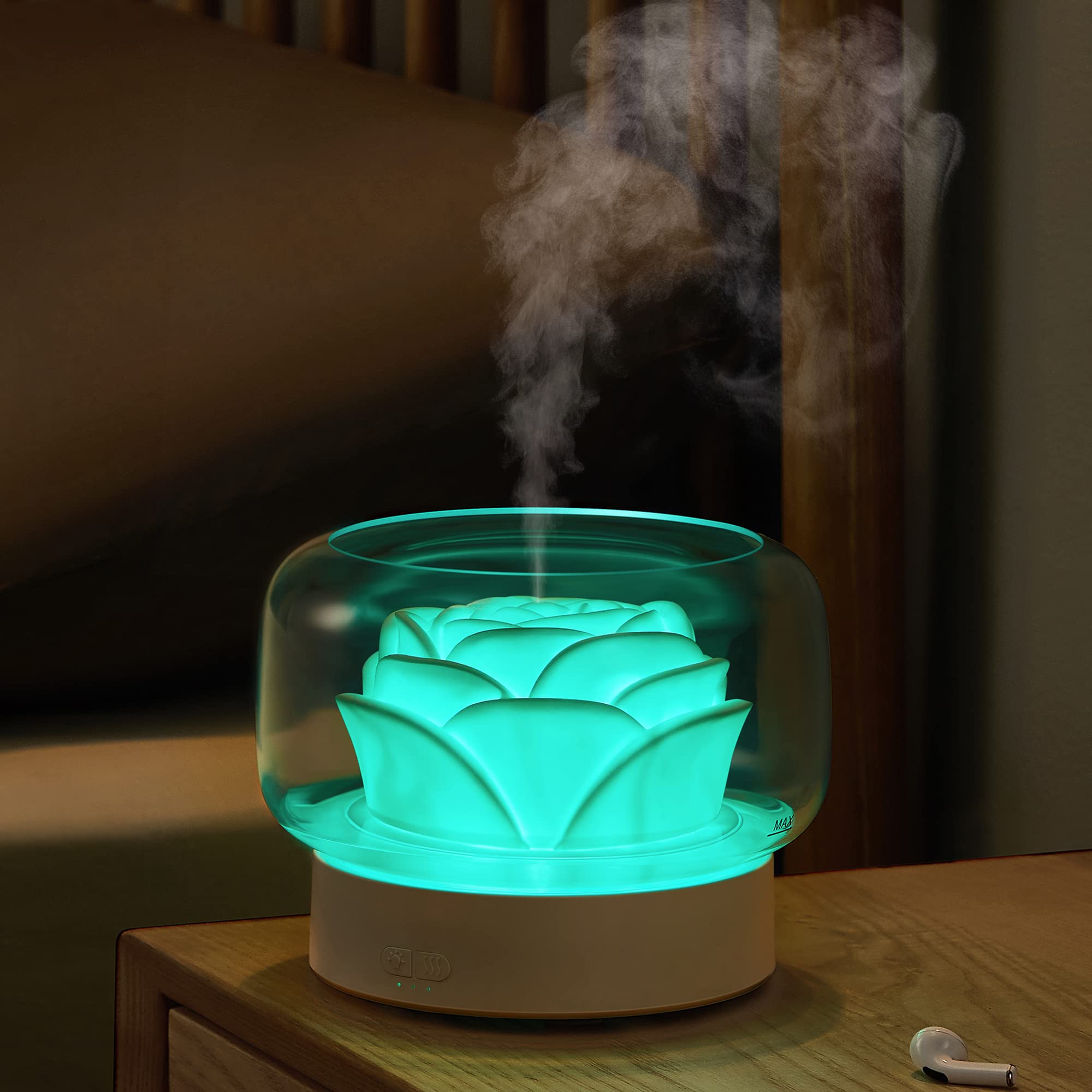 Diffusers for Essential Oils Large Room: SEVEYEE 500ml Aromatherapy Diffuser for Home Bedroom - Big Capacity Running 24 Hours Wa