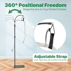 CPAP Hose Holder Stand for Improving Sleep Comfort- Customizable Height & Position for All Bed Heights, Includes Mask Hook & Tub