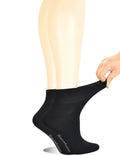 Yomandamor Women's Non-binding Flat Knit Ankle Casual/Diabetic Socks with Seamless Toe,5 Pairs L size