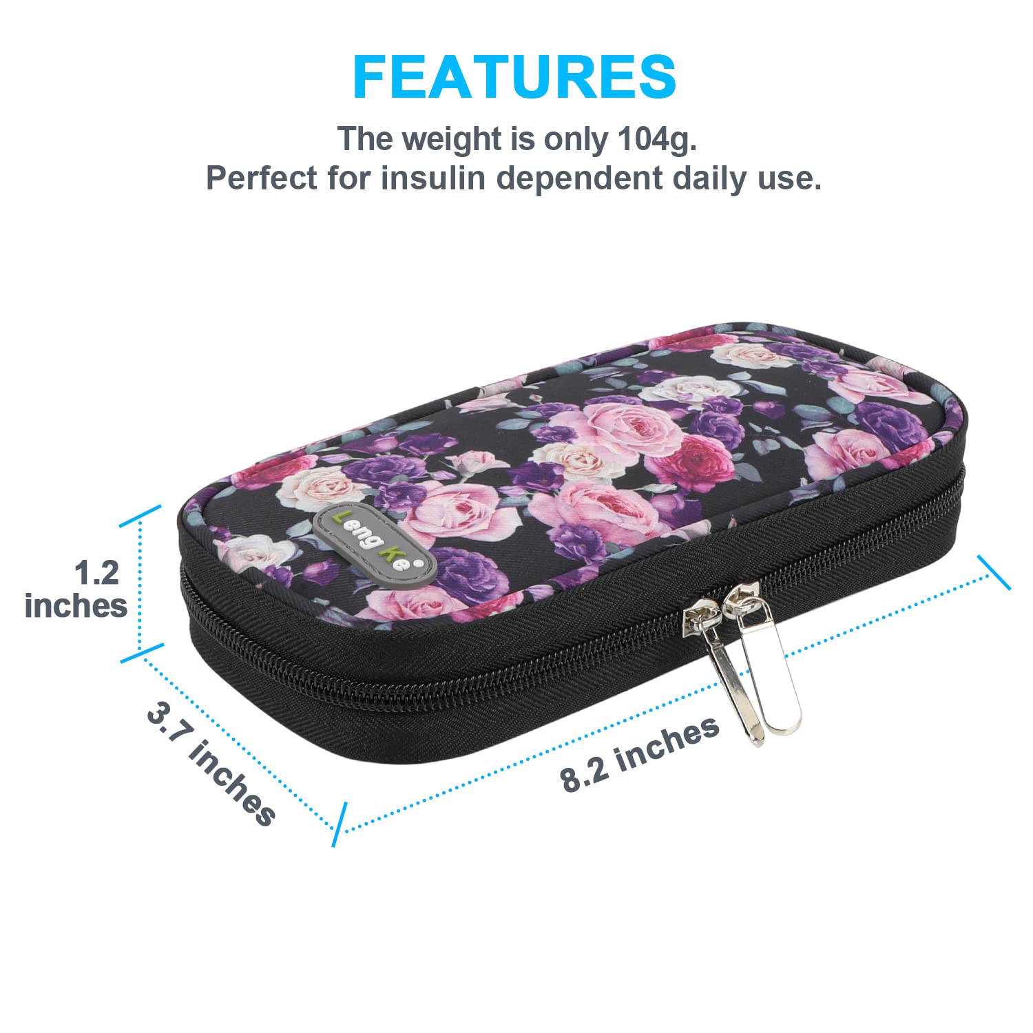YOUSHARES Insulin Cooler Travel Case - Diabetic Insulated Organizer Portable Cooling Bag for Insulin Pen and Medication Diabetic