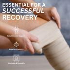 Vakly Elastic Bandage Wrap with Self-Closure [Pack of 10] 6 Inch Comfort Athletic Compression Roll, 5 Yards Stretched for Custom