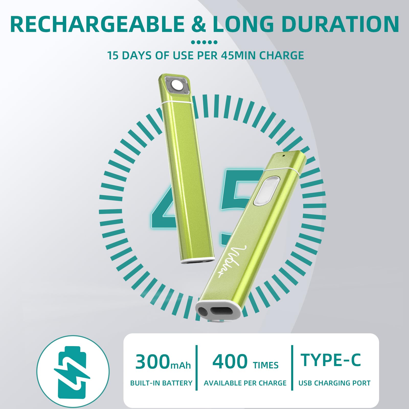 Vibis Insect Bite and Sting Relief, Rechargeable Bug Bite Itch Relief Thing Fast Symptom Relief for Mosquito Bites, Chemical-Fre