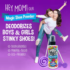 Foot and Shoe Deodorizer Spray, Extra-Strength Odor Eliminator for Smelly Shoes, Kids Feet, and Sweat, Grape Lollipop Scent, Alt