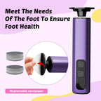 Electric Foot Callus Remover, 9-Speed for Dead Skin & Hard Calluses, Aluminum Alloy, Type-C Rechargeable, Replacement Discs, Spa