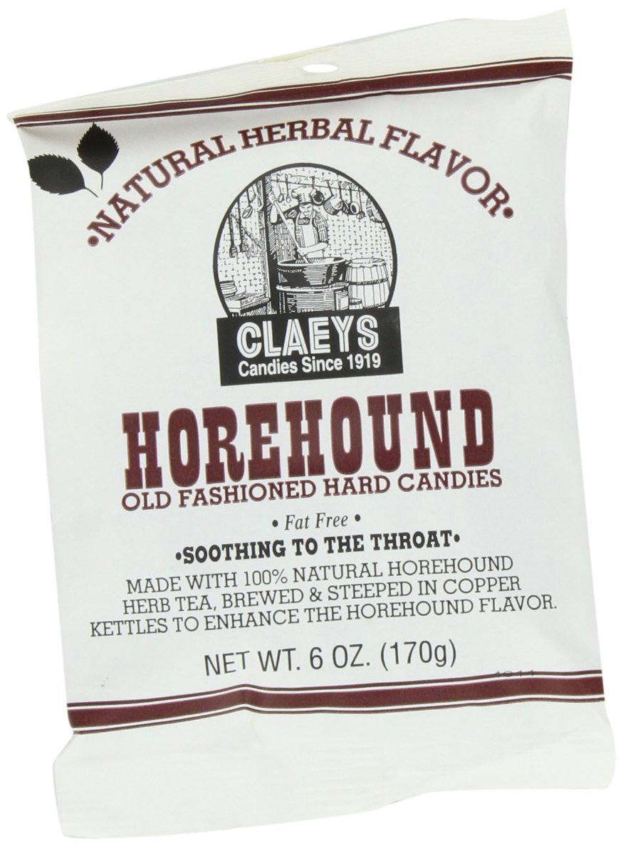 Claeys Natural Horehound Drops, 6-Ounce Packages (Pack of 12)