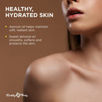 Earthly Body Edible Massage Oil, Vanilla - 8 fl. oz. - Hemp Seed, Almond, Grapeseed, Apricot & Vitamin E Oil - Vegan & Cruelty F