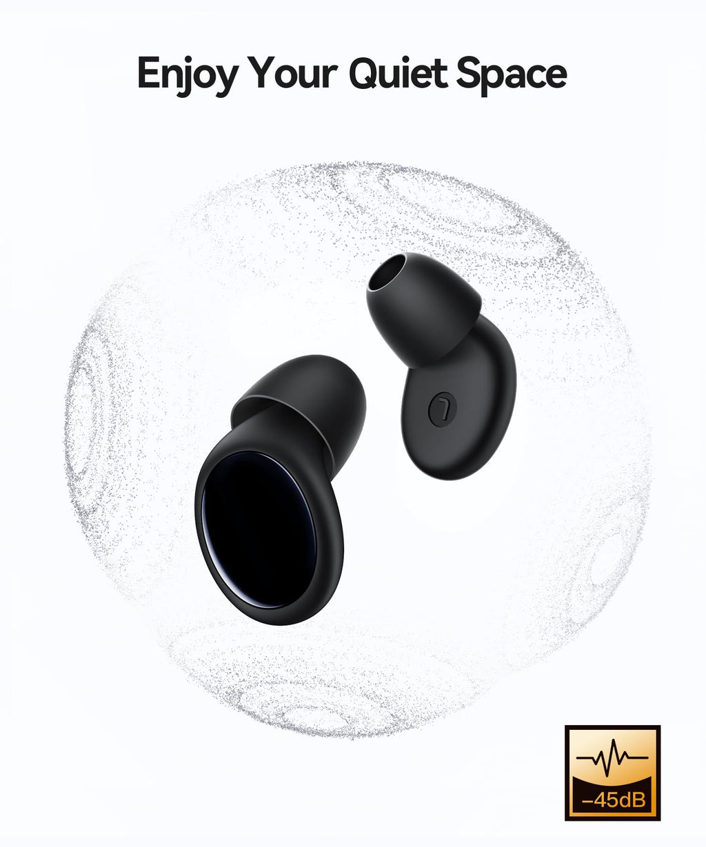 Ear Plugs for Sleeping Noise Cancelling, 45dB Ear Plugs for Noise Reduction Silicone Earplugs for Concert, Snoring, Focus, Work,