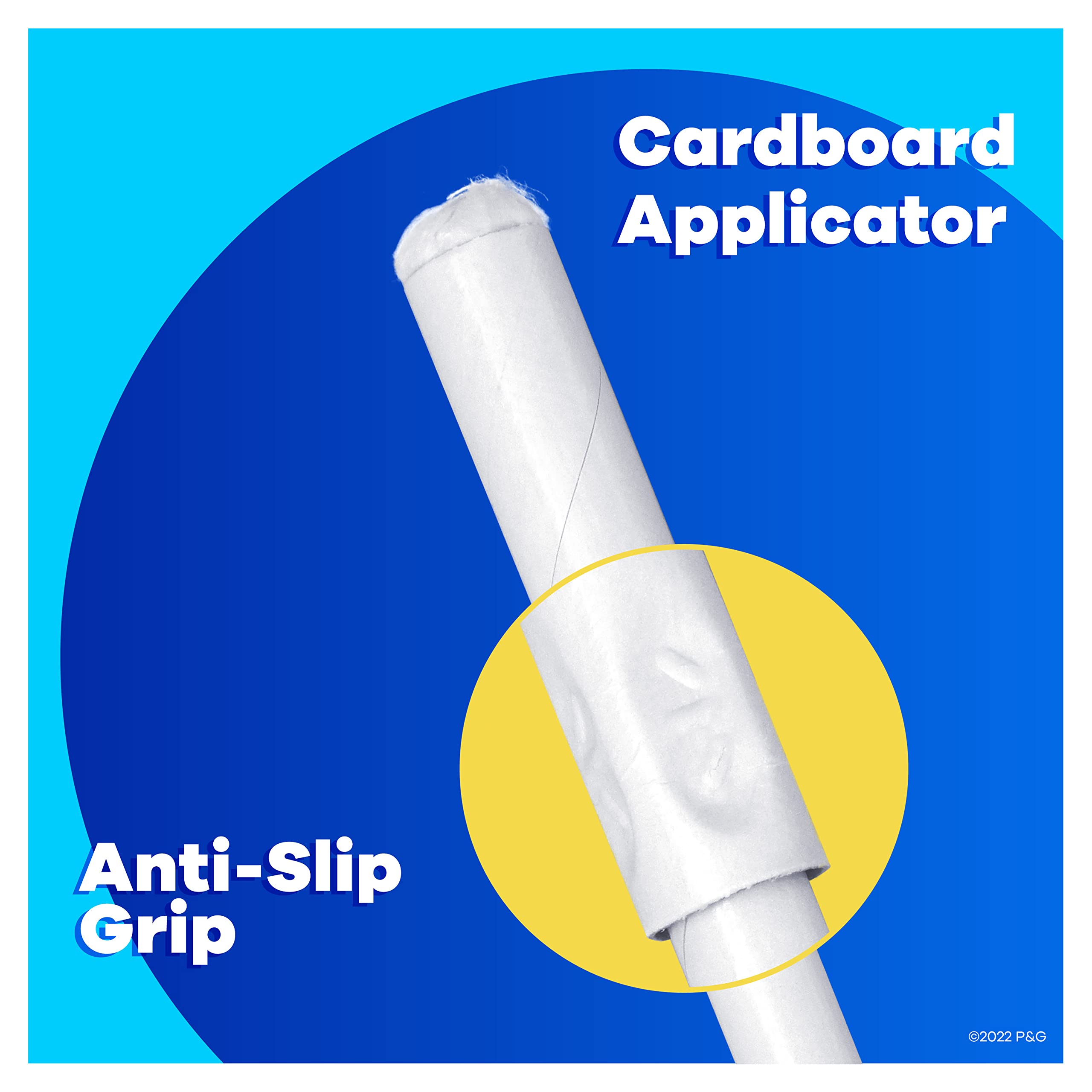Tampax Cardboard Applicator Tampons, Super Plus Absorbency, 40 Count (Pack of 2)