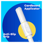 Tampax Cardboard Applicator Tampons, Super Plus Absorbency, 40 Count (Pack of 2)