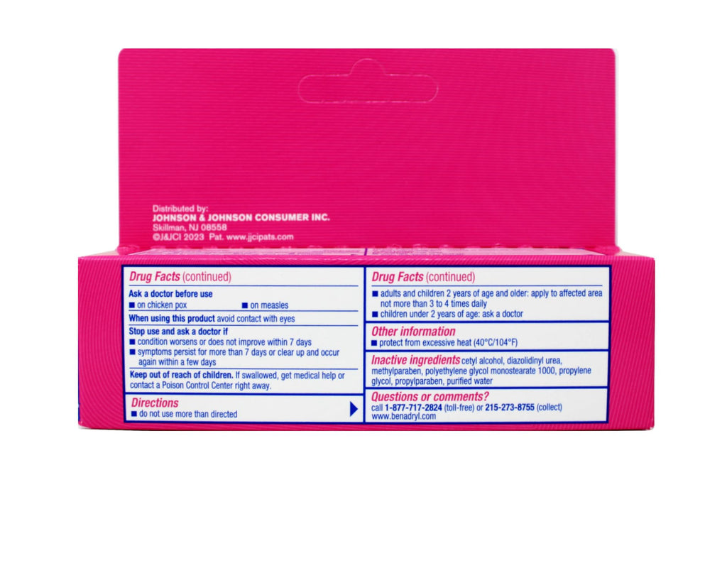 Benadryl Itch Stopping Cream Extra Strength 1 oz (Pack of 3)