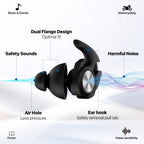 Motorcycle Ear Plugs, Wind Noise Reduction Keep Comms Clear & Comfort Under Helmet, 27dB Reusable Earplugs for Motor, Motorbike,