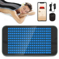 Comfytemp Red Blue Light Therapy Pad, Infrared Light Therapy for Body with App & Button Controller, 32W Light Wrap for Back Leg 