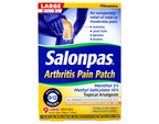 Salonpas Patch Large 3.9X5.5 Inches 9 Count for Mild to Moderate Temporary Relief
