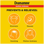 Dramamine Chewable, Motion Sickness Relief, Orange Flavor, 8 Count