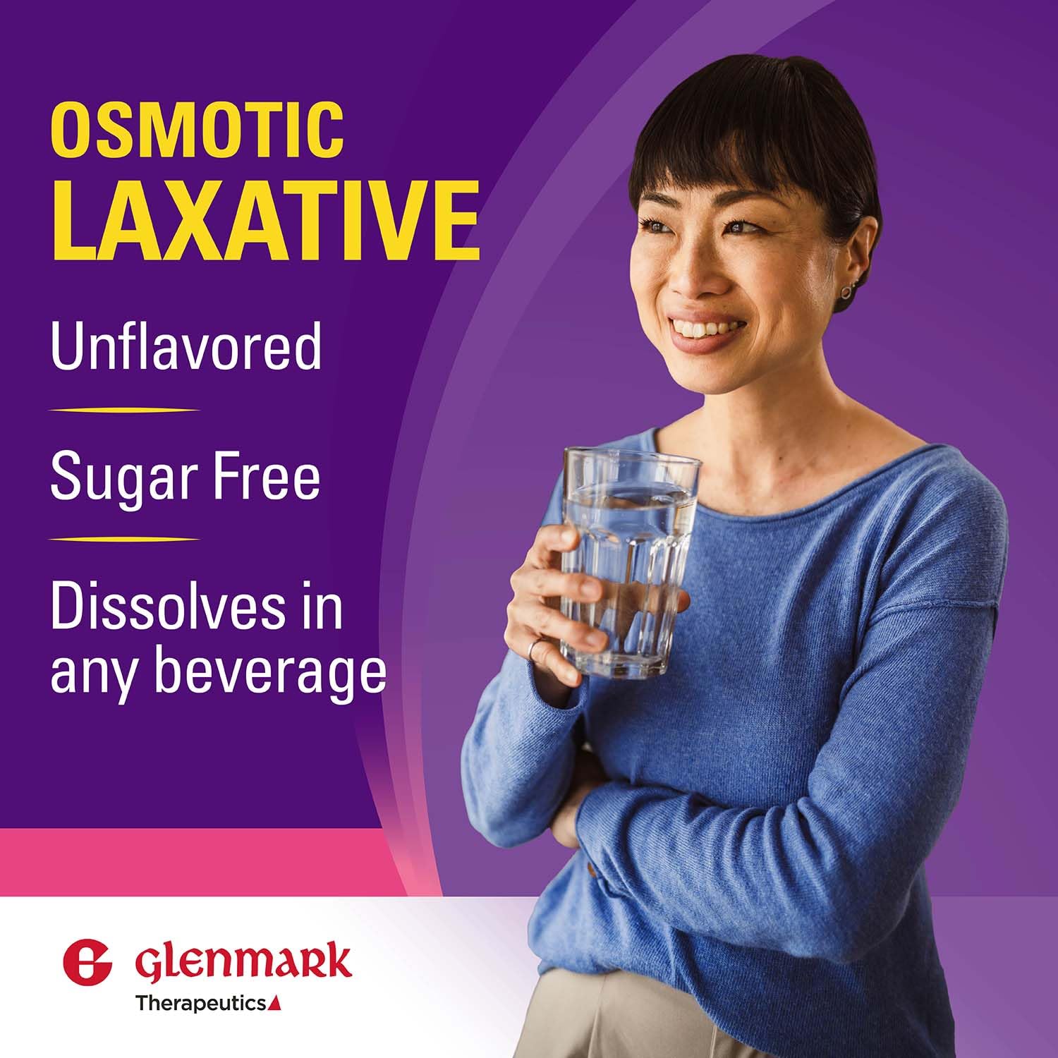 Glenmark Therapeutics Polyethylene Glycol 3350 Powder, Osmotic Laxative, Softens Stool, Relieves Occasional Constipation, Powder