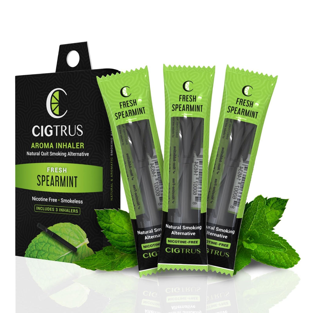 Cigtrus Natural Nicotine-Free, Tobacco-Free Smoking Alternative, Non-Electric Craving Relief, Quit Smoking Aid with Cigtrus (Fre