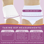 Wearever (3-Pack) Womens White Cotton Comfort Regular Absorbency 150 ml Incontinence Panties 8X (Fits Hip Sizes: 61-63)