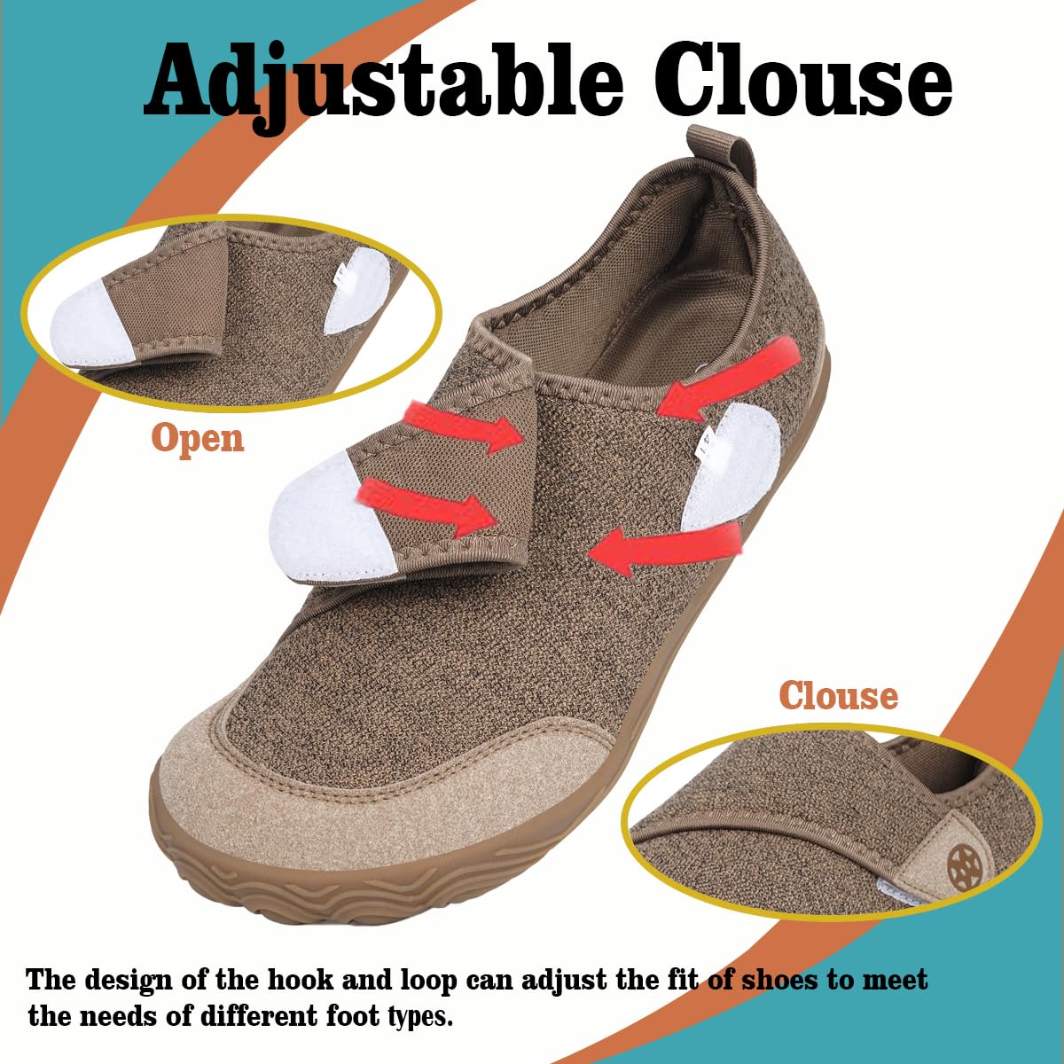 Sisttke Diabetic Shoes for Women Men Adjustable Wide Width Orthopedic House Slippers Arch Support Walking Shoes for Arthritis Ed