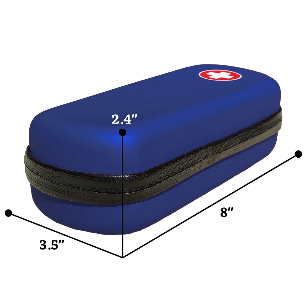 CozmicDriftr EpiPen Carrying Case, Durable EVA Foam, Water Resistant, Holds 2 Epipens, Auvi-Q, Eye Drops, Nasal Sprays and Other