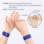 Cozyhealth Motion Sickness Wristband, Anti-Nausea Acupressure Wrist Band for Nausea Relief, Dizziness and Vomiting from Car Boat