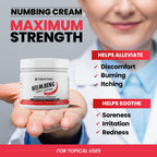 Treatonic Numbing Cream: Maximum Strength Numbing Cream for Discomfort, Burning, & Itching - Fast Acting Topical Anesthetic with