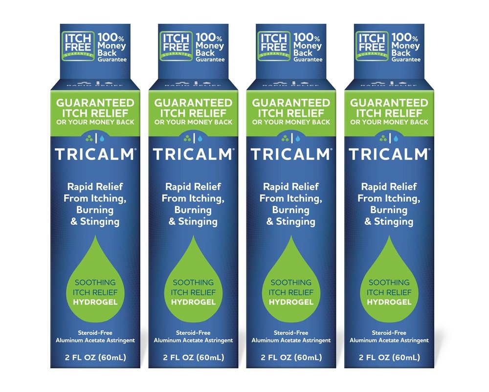 TriCalm Soothing Itch Relief Hydrogel 2 oz, 4 Count