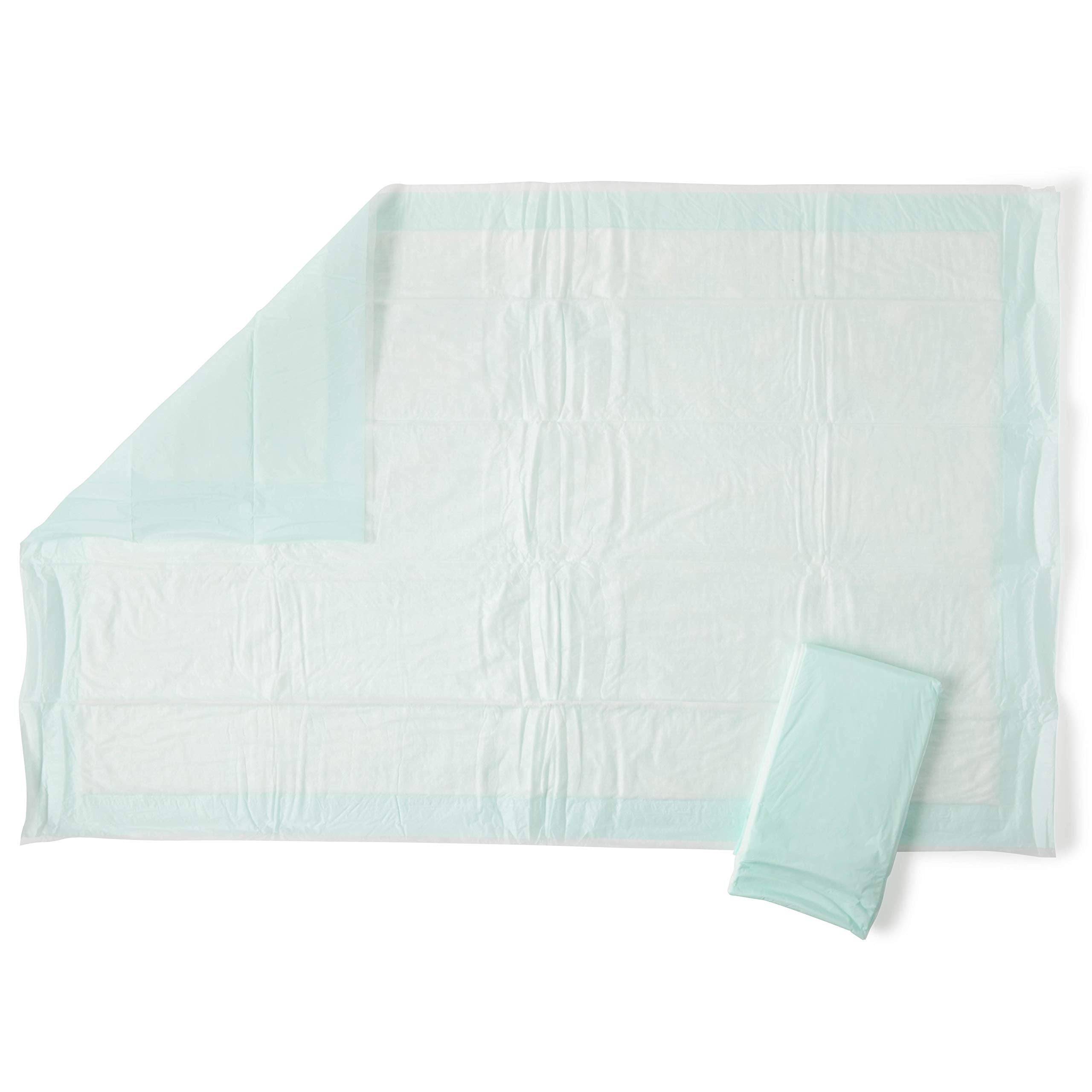 Medline Heavy Absorbency 23 x 36 Fluff and Polymer Disposable Underpads, 150 Per Case, Great for Protecting Beds, Furniture, Sur