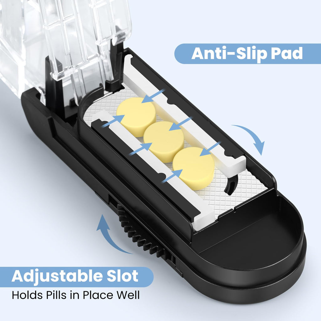 Pill Cutter for Multiple Pills at a Time, Pill Cutter Splitter for Small and Tiny Pills, Pill Cutter for Small or Large Pills, P