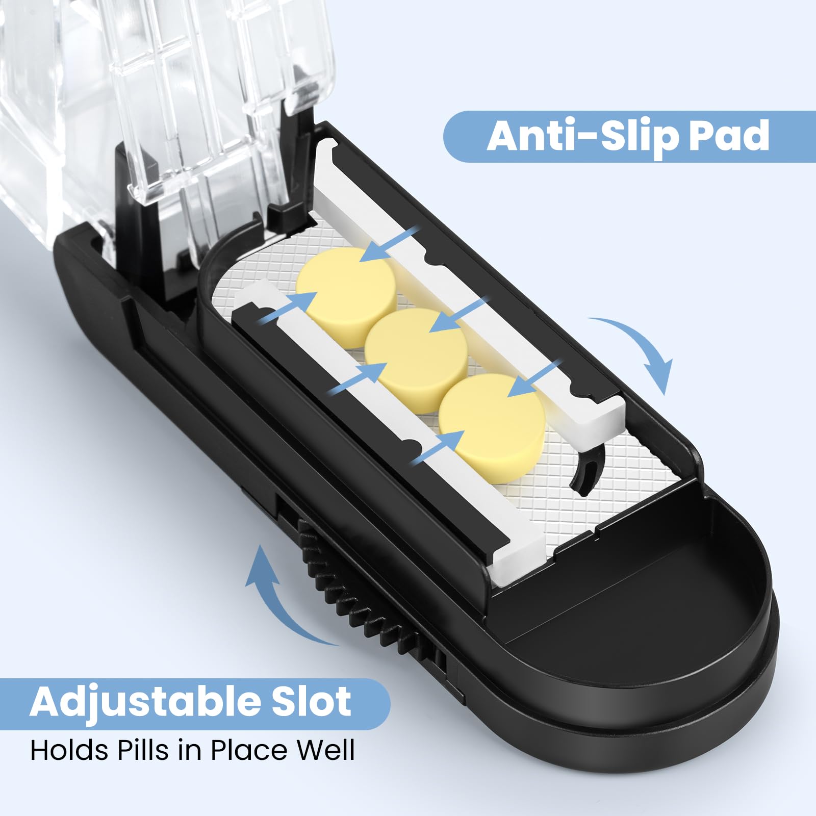 Pill Cutter for Multiple Pills at a Time, Pill Cutter Splitter for Small and Tiny Pills, Pill Cutter for Small or Large Pills, P