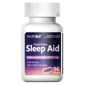 HealthA2Z Sleep Aid, Diphenhydramine HCl 25mg Softgels, Supports Deeper, Restful Sleeping, Non Habit-Forming (96 Softgels)