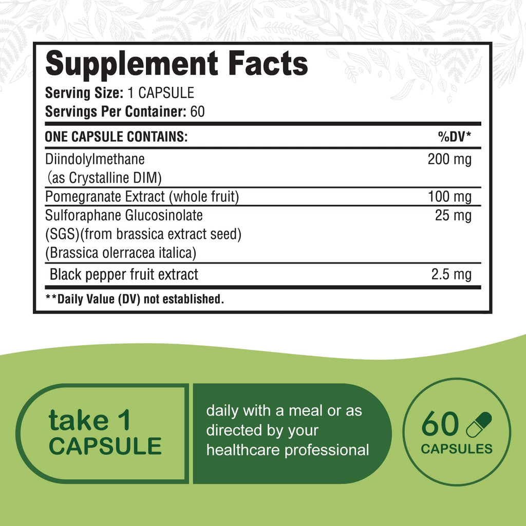 Simlike DIM SGS + - Hormone + Detox,Encourages Normal Estrogen Metabolism,Hormone Balance, Hormonal Acne Supplements, Menopause